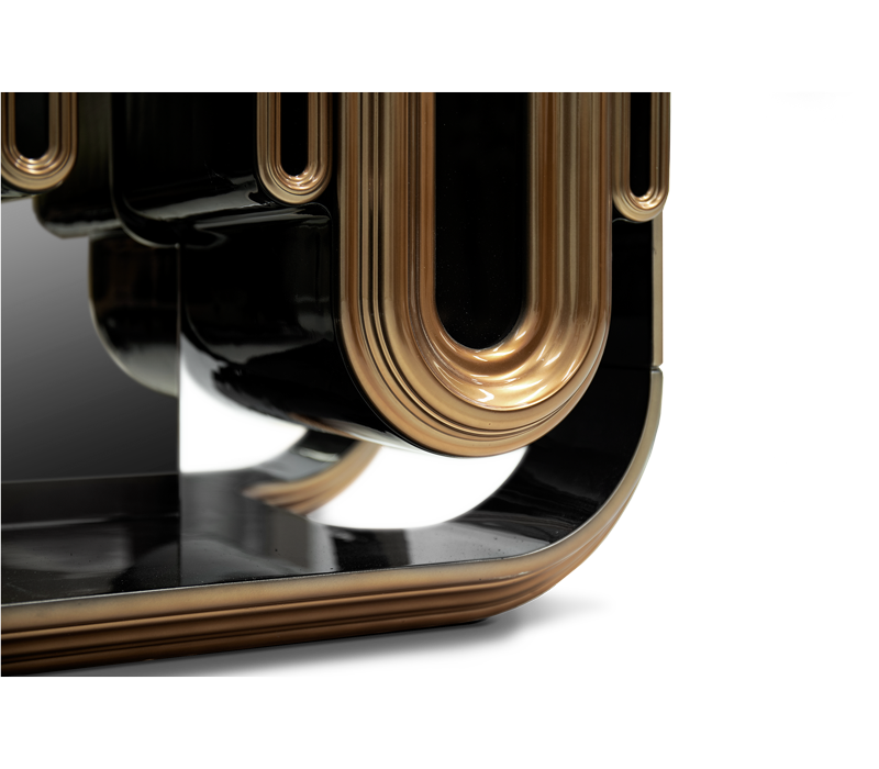 Oblong Gold Cabinet mobile image 14