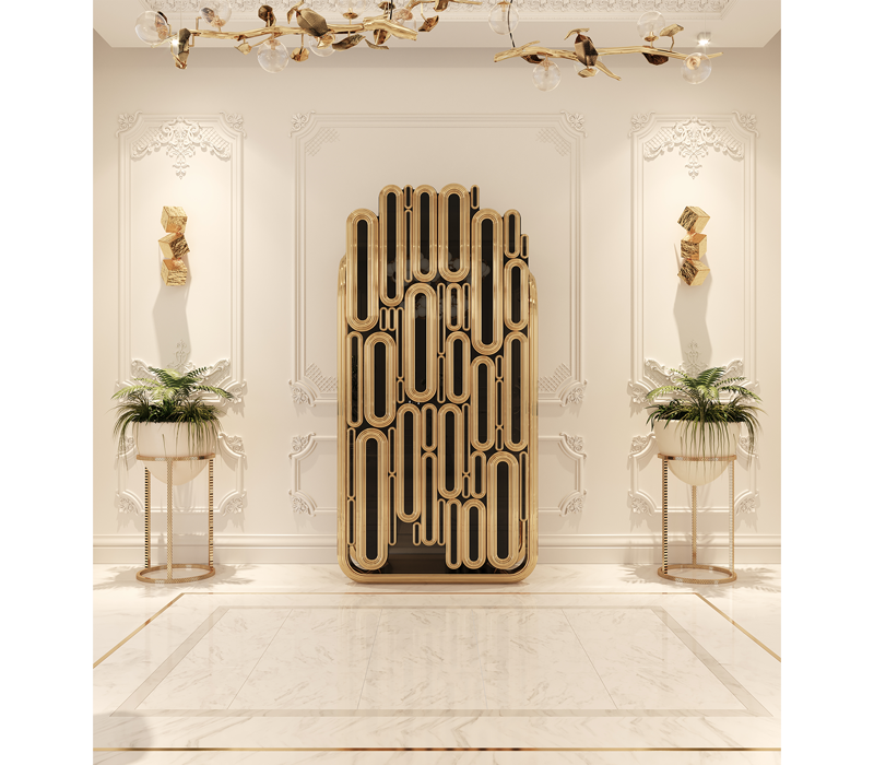 Oblong Gold Cabinet mobile image 16