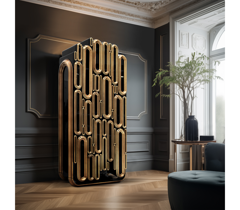 Oblong Gold Cabinet mobile image 17