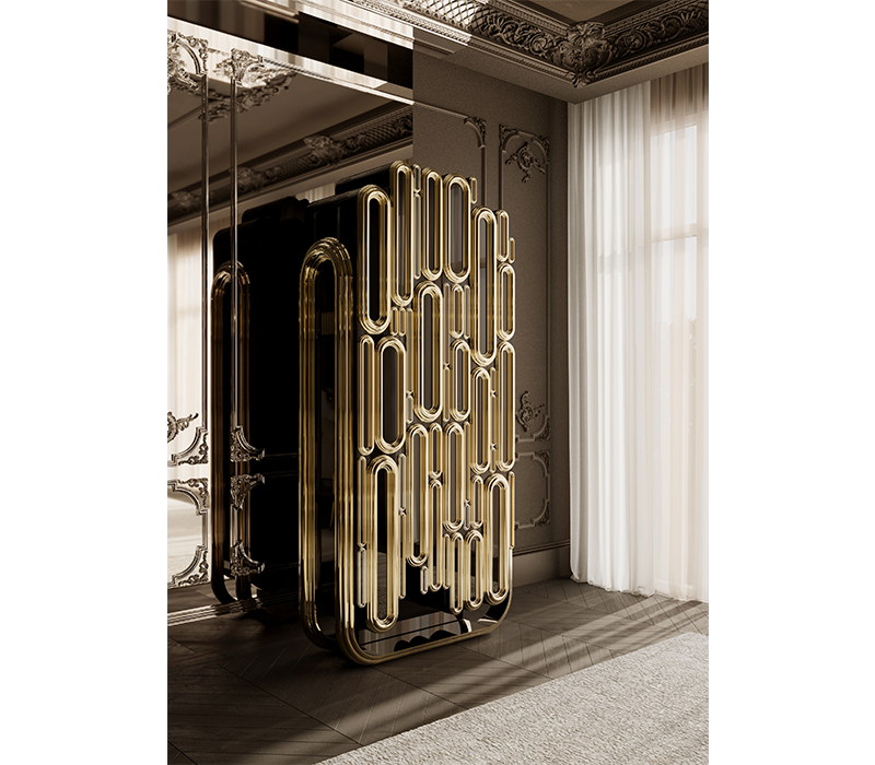 Oblong Gold Cabinet mobile image 19