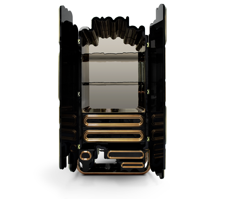 Oblong Gold Cabinet mobile image 2