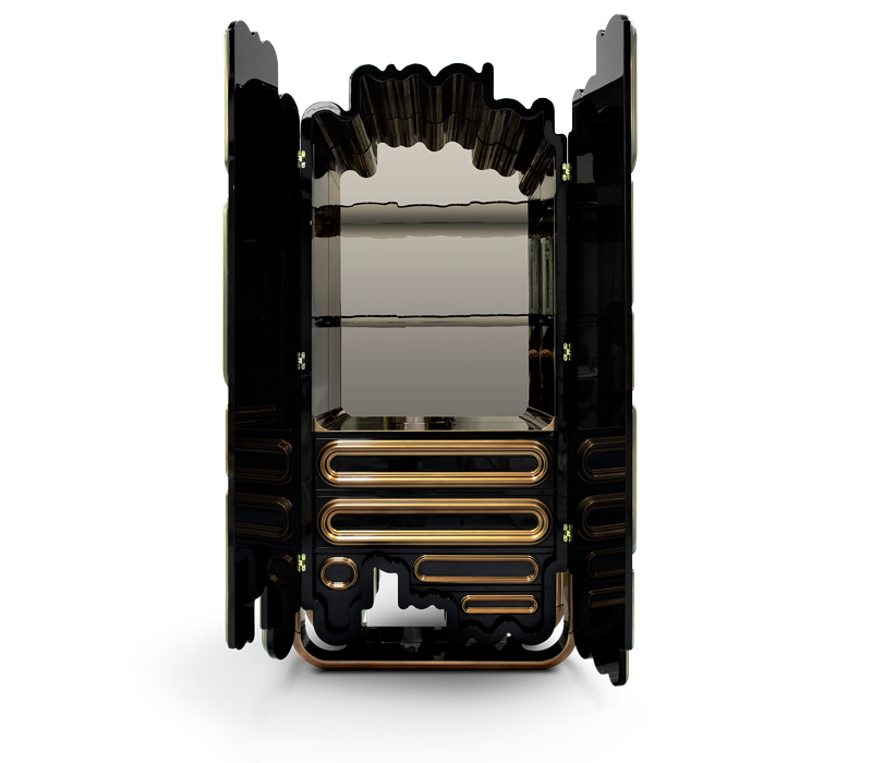 Oblong Gold Cabinet mobile image 3