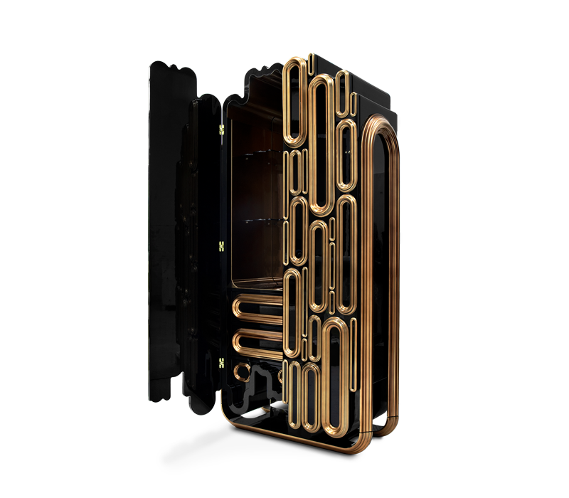 Oblong Gold Cabinet mobile image 5