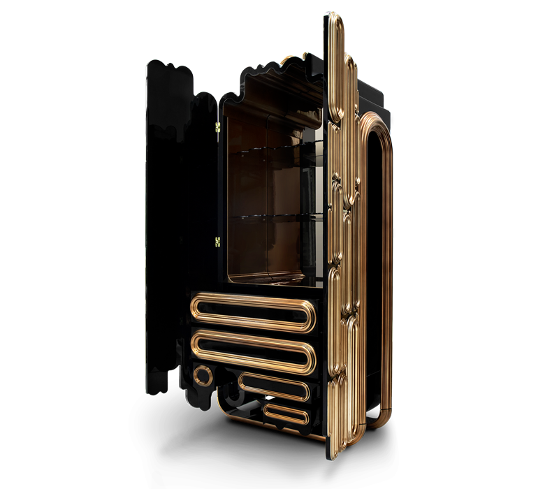 Oblong Gold Cabinet mobile image 6