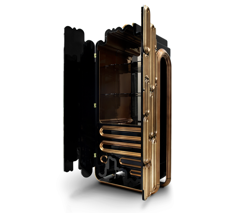 Oblong Gold Cabinet mobile image 7