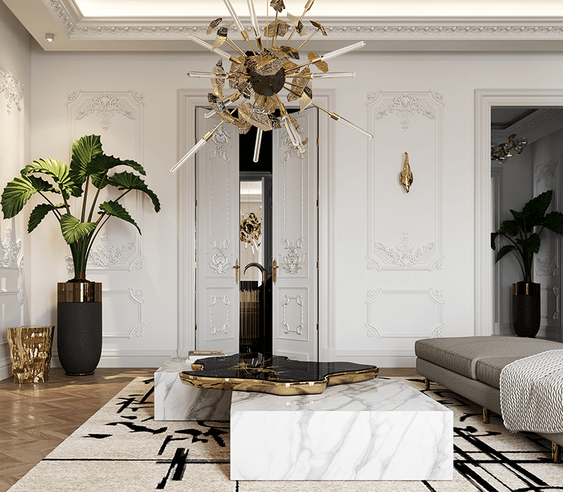 Navarra Black White Center Table mobile image 11