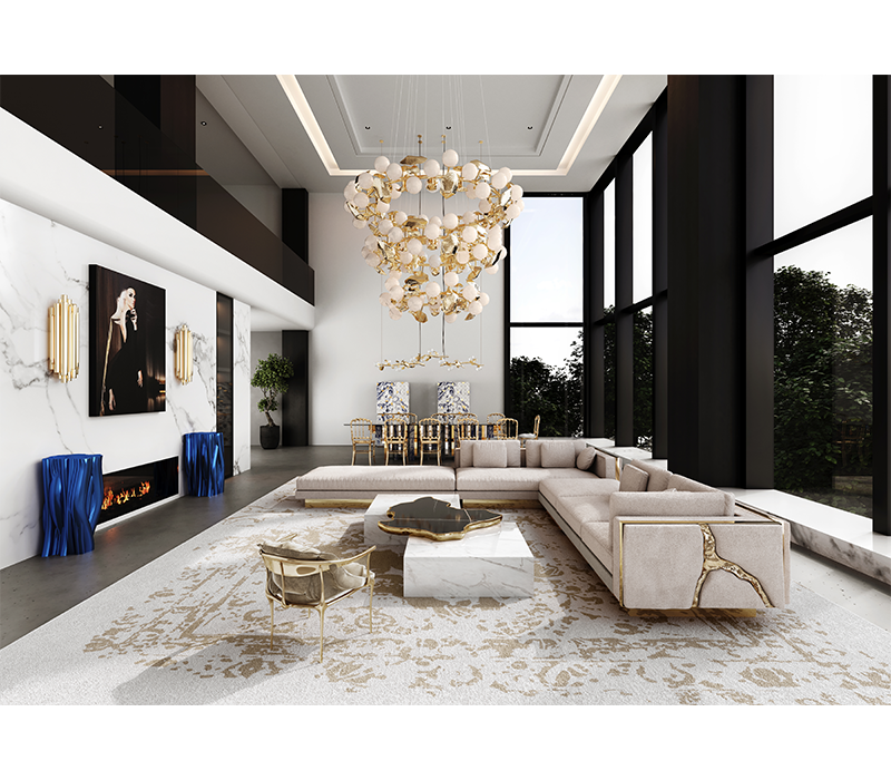 Navarra Black White Center Table mobile image 14