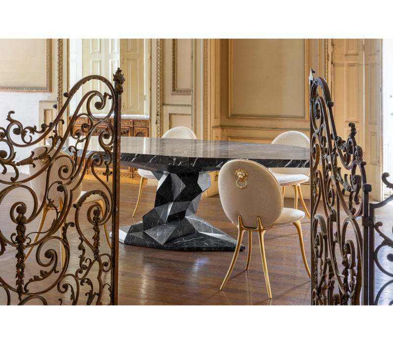 Bonsai Faux-marble Dining Table mobile image 5