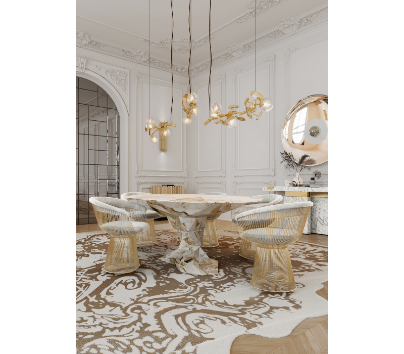 Bonsai Faux-marble Dining Table mobile image 6