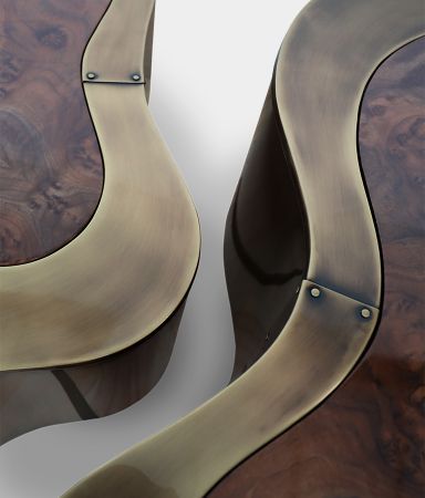 wave big patina walnut