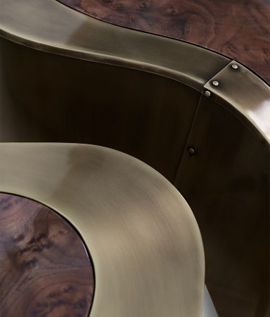 wave big patina walnut