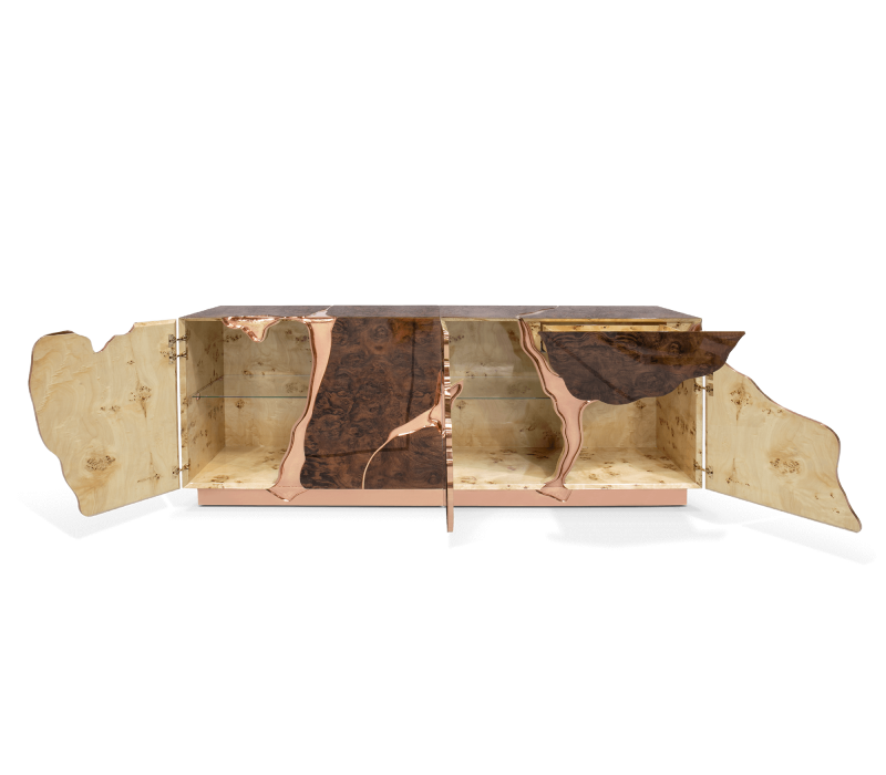 Lapiaz Rose Gold Sideboard mobile image 7