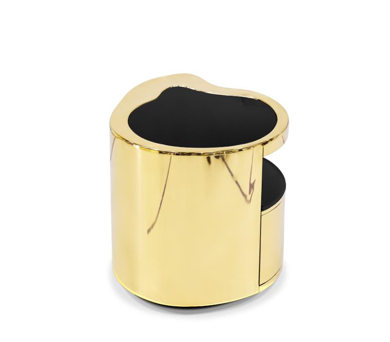 Wave Big Gold Nightstand mobile image 4