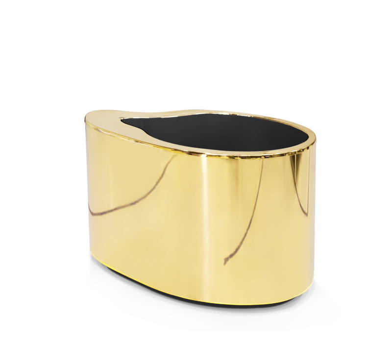 Wave Big Gold Nightstand mobile image 5