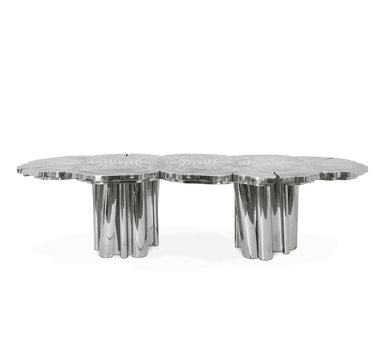 Fortuna Silver Dining Table mobile image 2