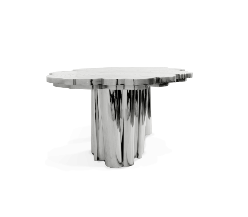 Fortuna Silver Dining Table mobile image 3