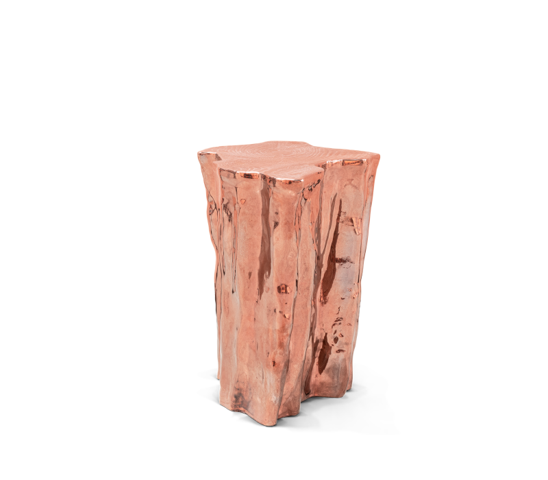 Eden Ceramic Copper Big Side Table mobile image 4