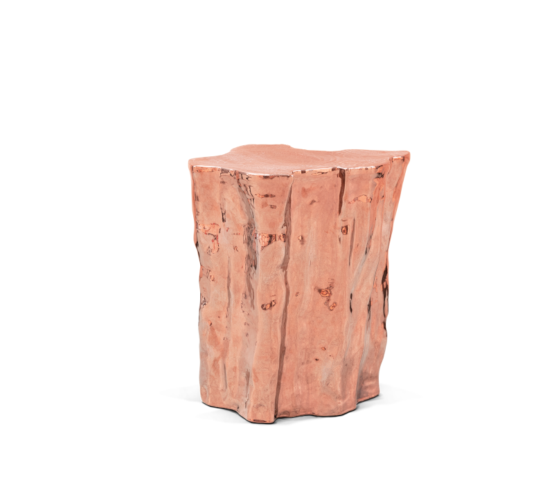 Eden Ceramic Copper Big Side Table mobile image 5