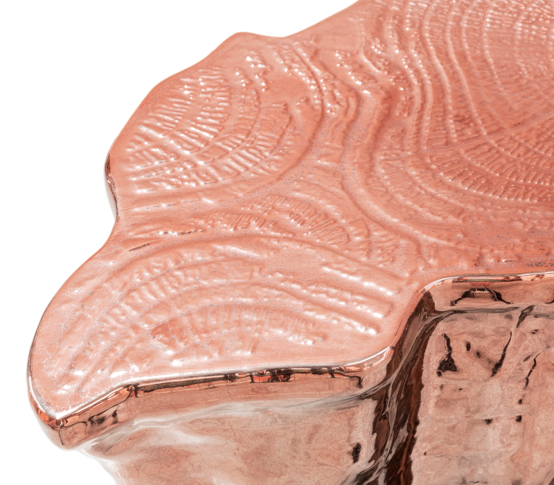 Eden Ceramic Copper Big Side Table mobile image 7