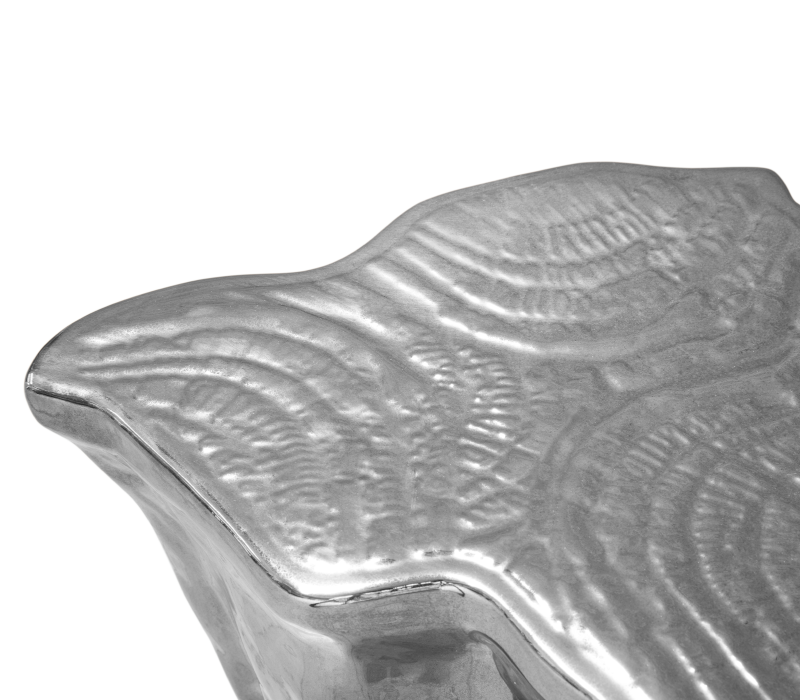 Eden Ceramic Silver Side Table mobile image 5