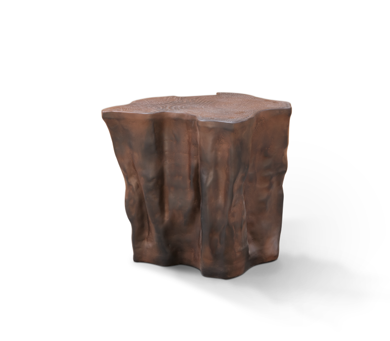 Eden Ceramic Dark Brown Big Side Table mobile image 1