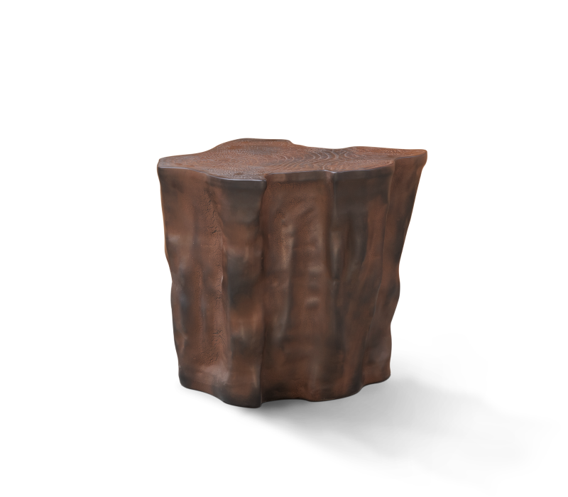 Eden Ceramic Dark Brown Big Side Table mobile image 3