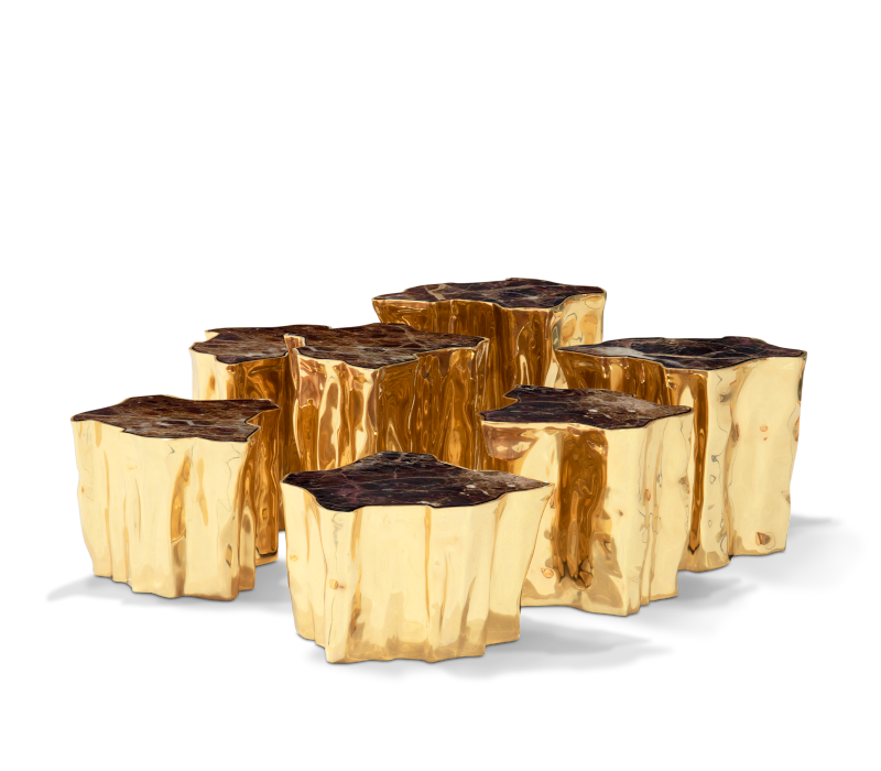 Eden Series Brown Center Table mobile image 2