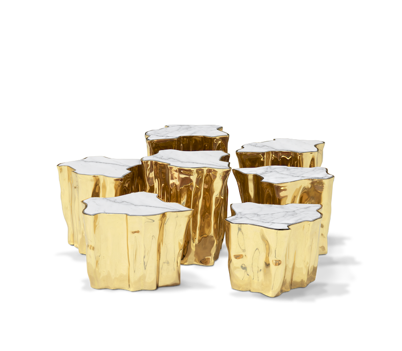 Eden Series White Center Table mobile image 1