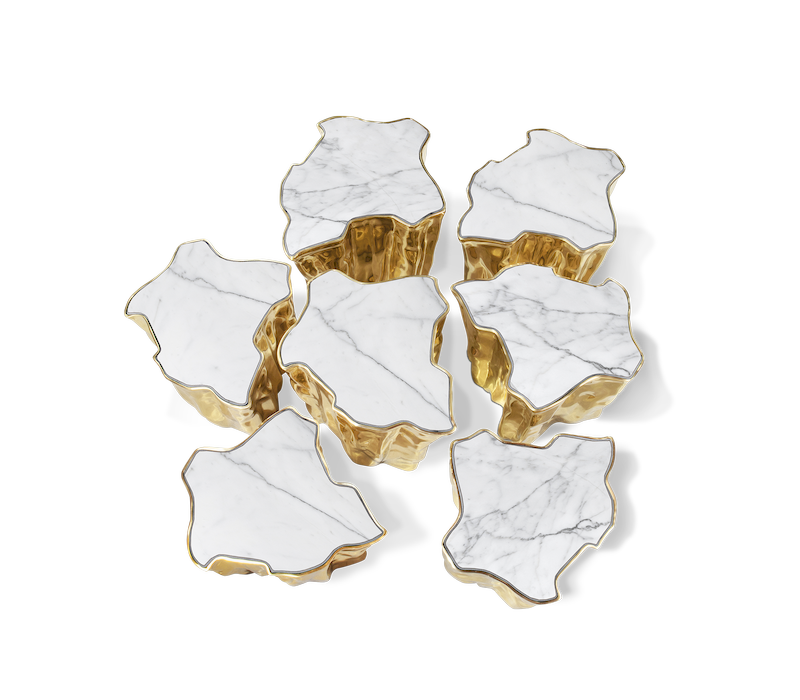 Eden Series White Center Table mobile image 4