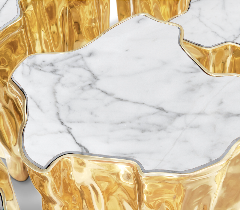 Eden Series White Center Table mobile image 5