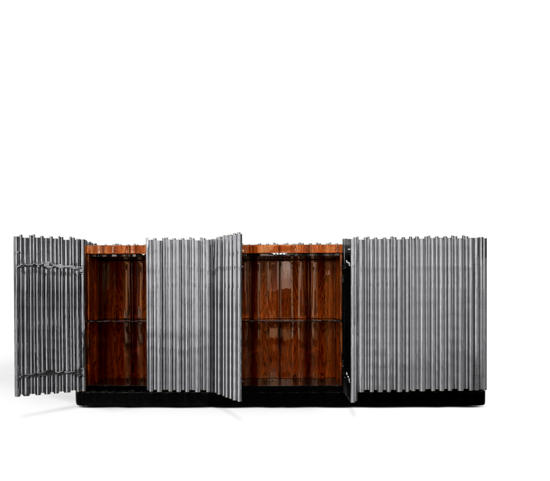 Symphony Nickel Sideboard mobile image 4