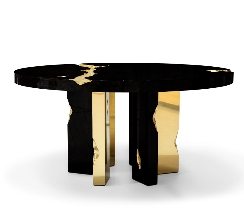 Empire Round Black Dining Table mobile image 1