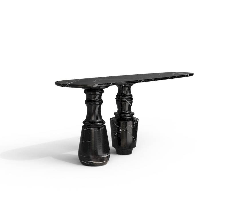 Pietra Nero Marquina Console mobile image 2