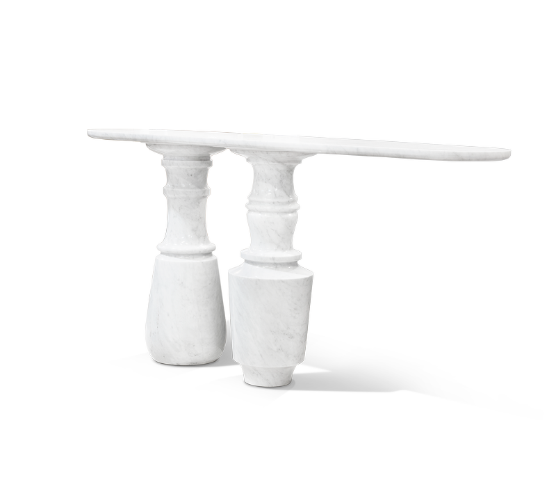 Pietra Carrara Console mobile image 2