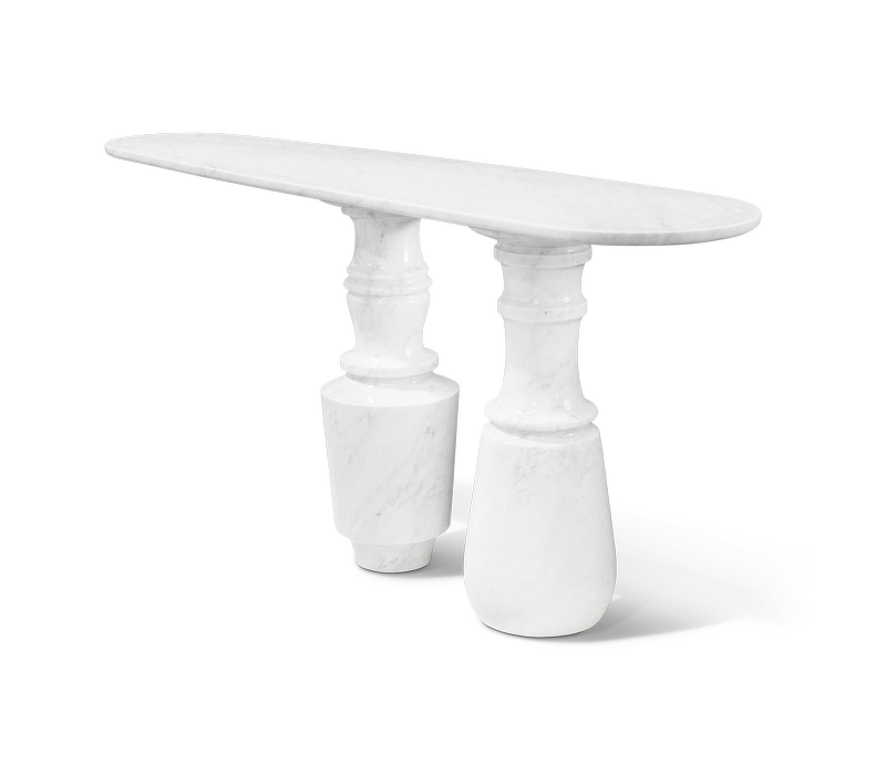 Pietra Carrara Console mobile image 4