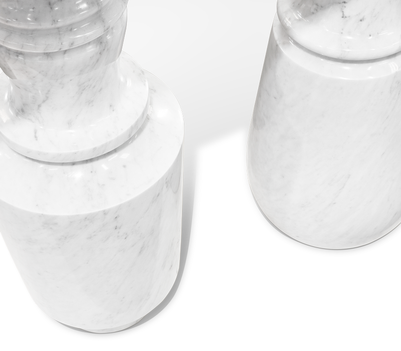 Pietra Carrara Console mobile image 5