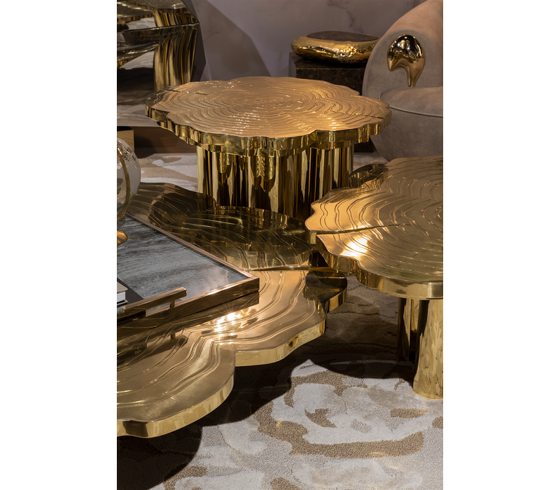 Fortuna Gold Set Of 3 Center Table mobile image 10