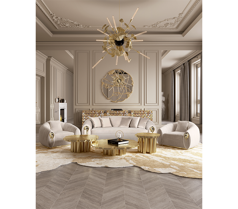 Fortuna Gold Set Of 3 Center Table mobile image 15