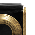 Oblong aged gold