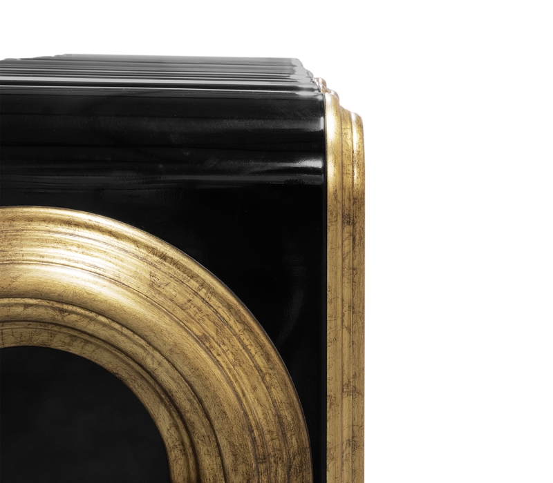 Oblong Aged Gold Sideboard mobile image 10