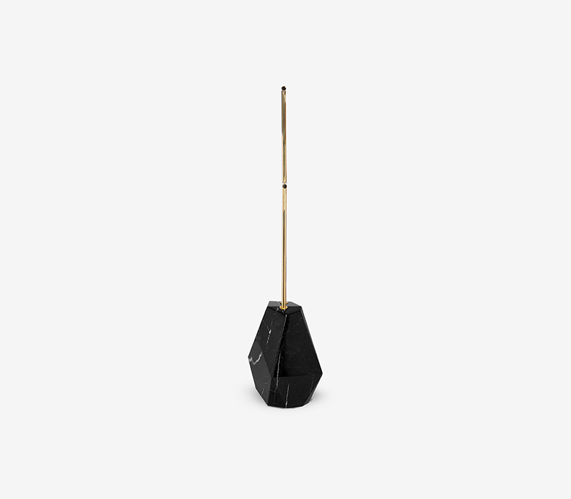Diamond Nero Marquina Marble Towel Rack mobile image 3