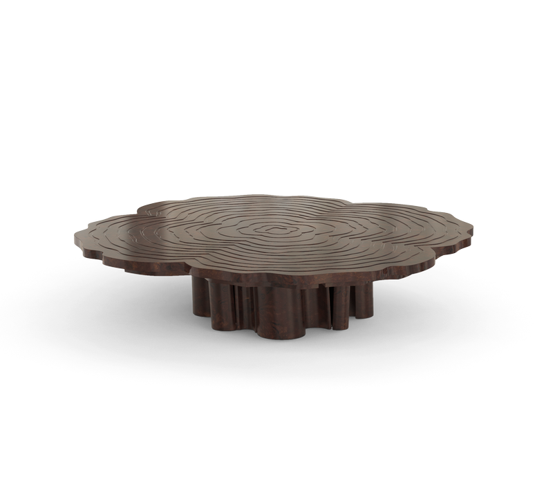 Fortuna Walnut Root Set Of 3 Center Table mobile image 3