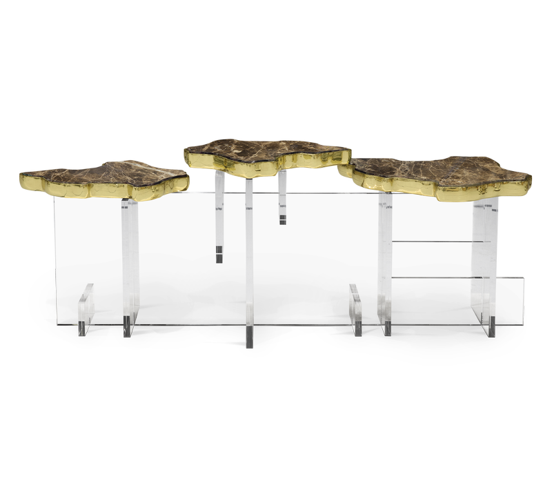 Monet XL Emperador Side Table mobile image 1
