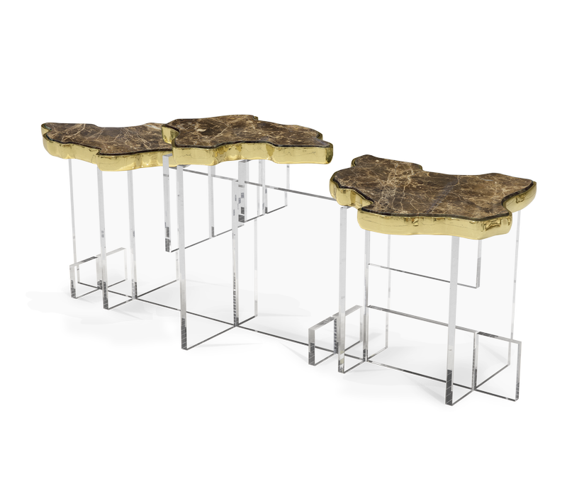 Monet XL Emperador Side Table mobile image 2