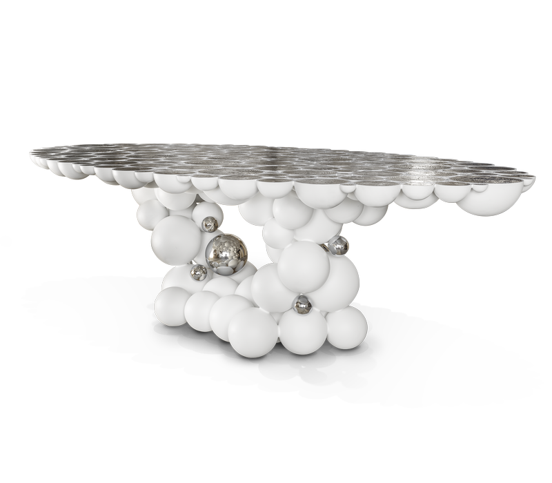 Newton White Dining Table mobile image 1