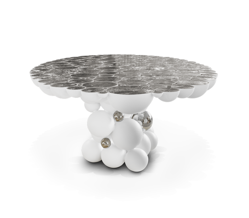 Newton White Dining Table mobile image 8