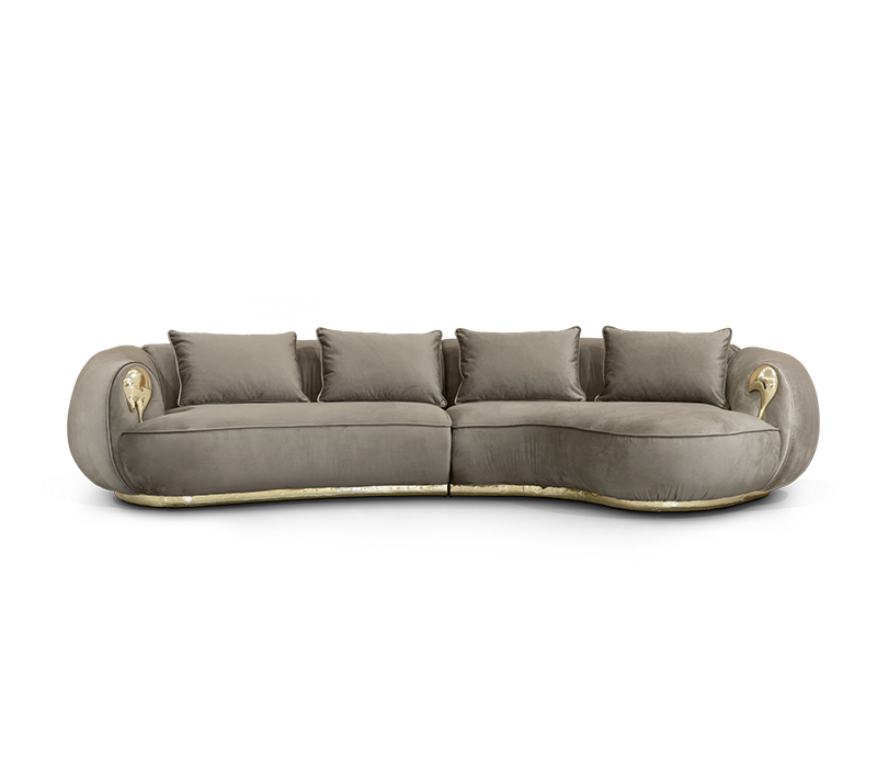 Soleil Curved Sofa mobile image 1