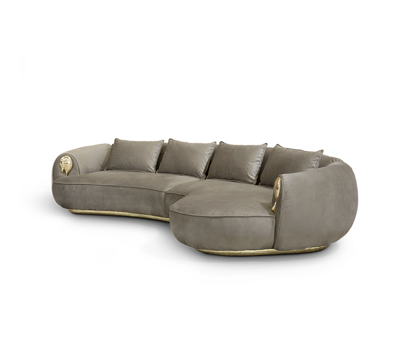 Soleil Curved Sofa mobile image 5