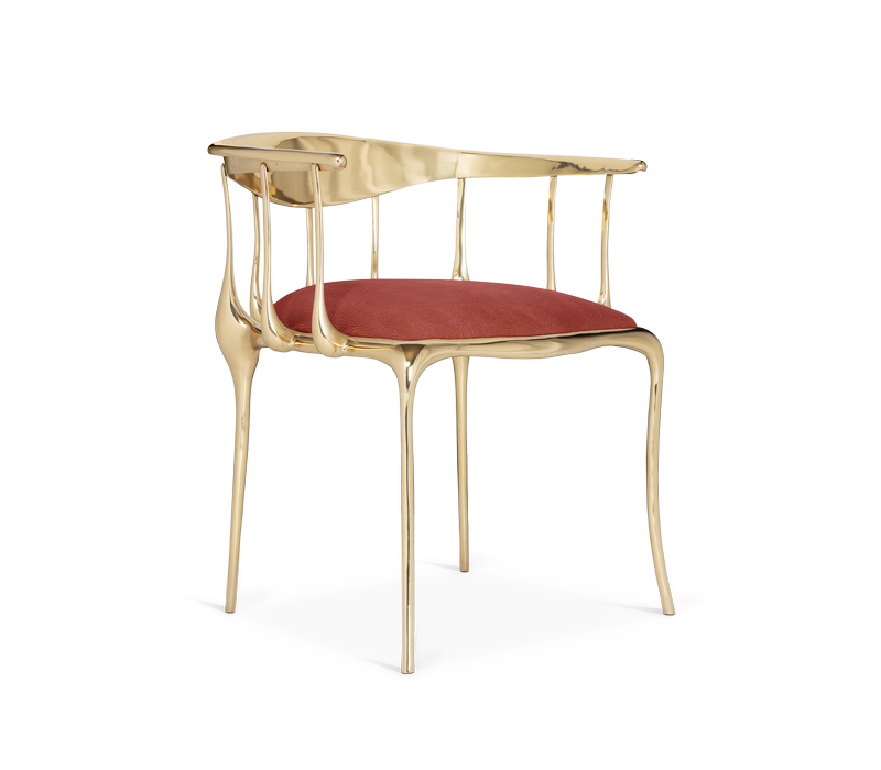 N11 Burgundy Chair mobile image 1