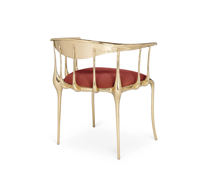 N11 Burgundy Chair mobile image 2